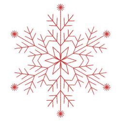 Redwork Snowflakes 1 04(Sm)