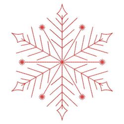 Redwork Snowflakes 1 07(Sm)
