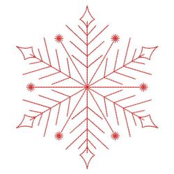 Redwork Snowflakes 1 07(Sm)