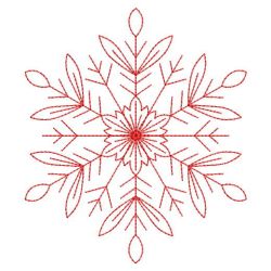 Redwork Snowflakes 1 08(Sm)