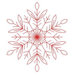 Redwork Snowflakes 1 08(Sm)