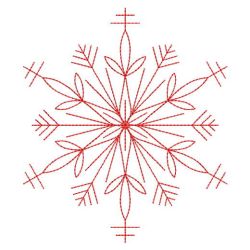 Redwork Snowflakes 1 09(Sm)