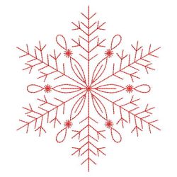 Redwork Snowflakes 1 10(Sm)