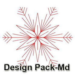 Redwork Snowflakes 2(Md) machine embroidery designs