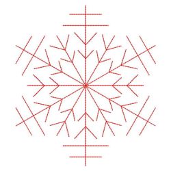 Redwork Snowflakes 2 01(Sm)