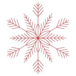 Redwork Snowflakes 2 02(Lg)