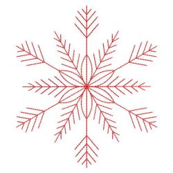 Redwork Snowflakes 2 02(Lg)