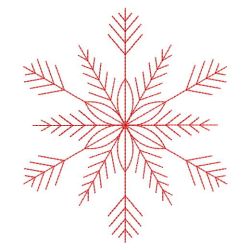 Redwork Snowflakes 2 02(Md) machine embroidery designs