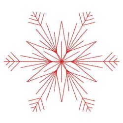 Redwork Snowflakes 2 03(Lg)