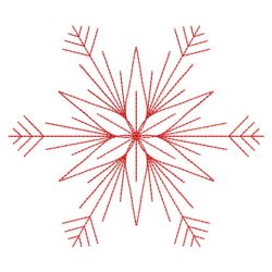 Redwork Snowflakes 2 03(Lg)
