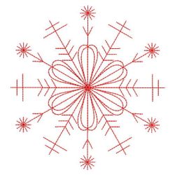 Redwork Snowflakes 2 05(Sm)