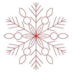 Redwork Snowflakes 2 09(Sm)