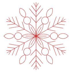 Redwork Snowflakes 2 09(Lg)