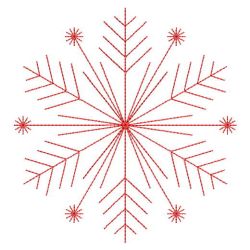 Redwork Snowflakes 2 10(Sm)