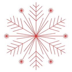 Redwork Snowflakes 2 10(Lg)