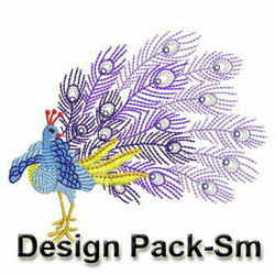 Crystal Peacocks(Sm) machine embroidery designs