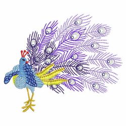 Crystal Peacocks 02(Sm) machine embroidery designs