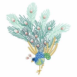 Crystal Peacocks 03(Lg) machine embroidery designs