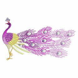 Crystal Peacocks 05(Lg) machine embroidery designs