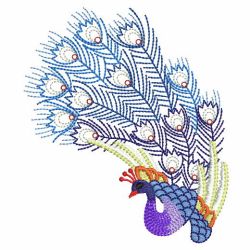 Crystal Peacocks 07(Sm) machine embroidery designs