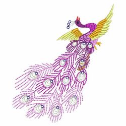 Crystal Peacocks 08(Sm) machine embroidery designs