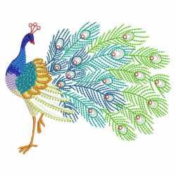 Crystal Peacocks 10(Lg) machine embroidery designs