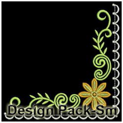 Heirloom Flower Corners(Sm) machine embroidery designs