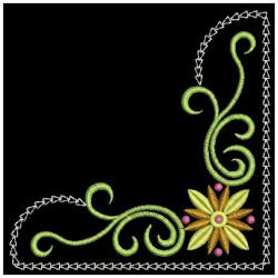 Heirloom Flower Corners 05(Lg) machine embroidery designs