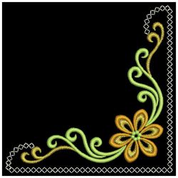 Heirloom Flower Corners 06(Lg) machine embroidery designs