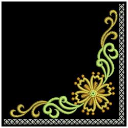 Heirloom Flower Corners 07(Lg) machine embroidery designs