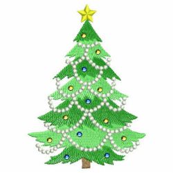 Crystal Christmas Trees 01 machine embroidery designs