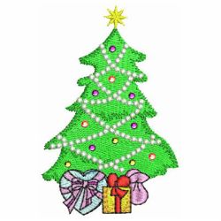 Crystal Christmas Trees 05 machine embroidery designs