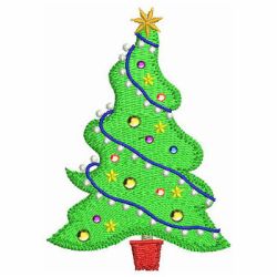 Crystal Christmas Trees 08 machine embroidery designs