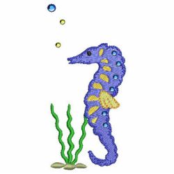 Crystal Sea Horses 05 machine embroidery designs