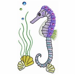 Crystal Sea Horses 06 machine embroidery designs