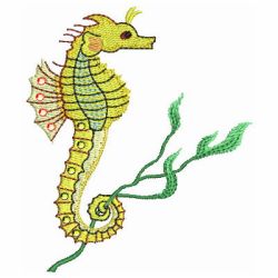 Crystal Sea Horses 08 machine embroidery designs