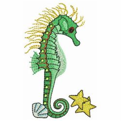 Crystal Sea Horses 09 machine embroidery designs