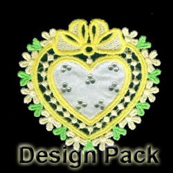FSL Crystal Applique Heart machine embroidery designs