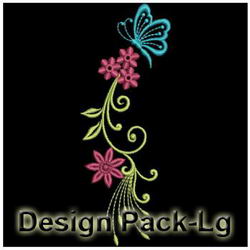 Floral Butterflies(Lg) machine embroidery designs