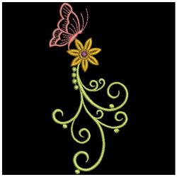 Floral Butterflies 01(Md) machine embroidery designs
