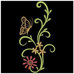 Floral Butterflies 04(Md) machine embroidery designs