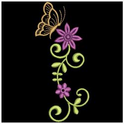 Floral Butterflies 05(Md) machine embroidery designs