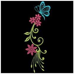 Floral Butterflies 06(Md) machine embroidery designs