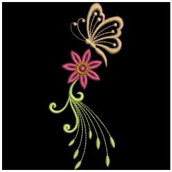 Floral Butterflies 07(Md) machine embroidery designs