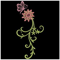 Floral Butterflies 09(Md) machine embroidery designs