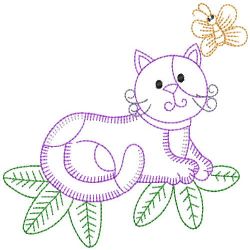 Vintage Cute Cats 03(Lg) machine embroidery designs