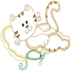 Vintage Cute Cats 04(Sm) machine embroidery designs