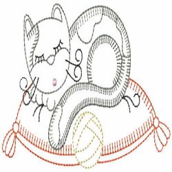Vintage Cute Cats 06(Sm) machine embroidery designs