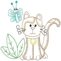 Vintage Cute Cats 07(Lg) machine embroidery designs