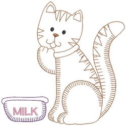 Vintage Cute Cats 10(Md) machine embroidery designs